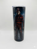 Jason/Freddy mash Halloween Tumbler