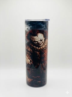 Pennywise Halloween themed tumbler